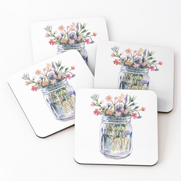 Item preview, Little Flowers in Jar designed and sold by nimmitrends.