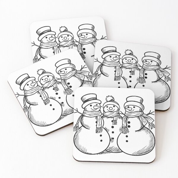 Item preview, Adorable Snowman with Cozy Scarf designed and sold by GeoSketchWear.