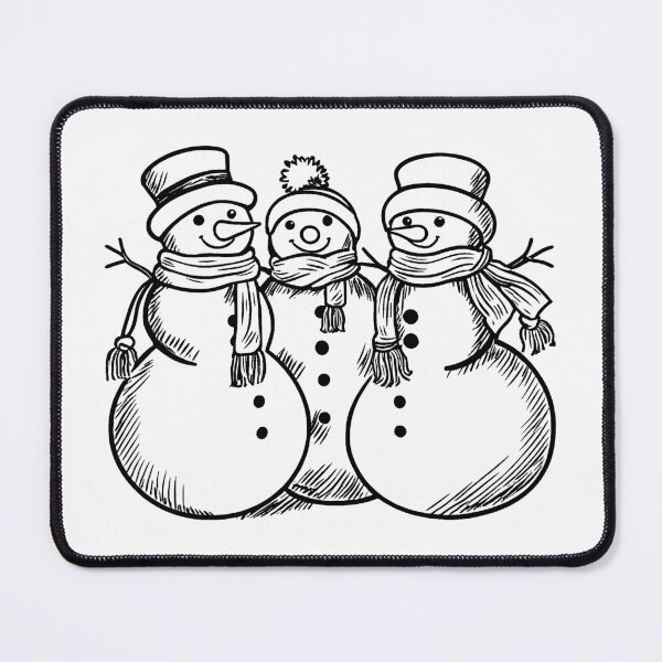 Item preview, Adorable Snowman with Cozy Scarf designed and sold by GeoSketchWear.