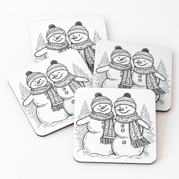 Item preview, Adorable Snowman with Cozy Scarf designed and sold by GeoSketchWear.