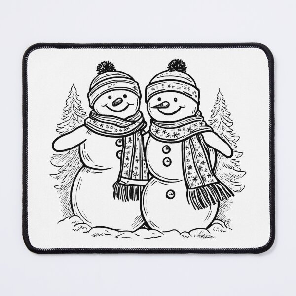 Item preview, Adorable Snowman with Cozy Scarf designed and sold by GeoSketchWear.