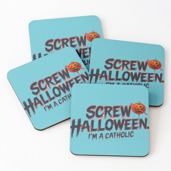 Item preview, Halloween text 'Screw Halloween I'm a Catholic' designed and sold by Tomasz  Siennicki.