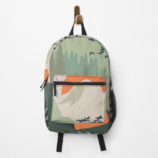 Item preview, Serene Mountain Camping with Flying Birds designed and sold by mozizy.