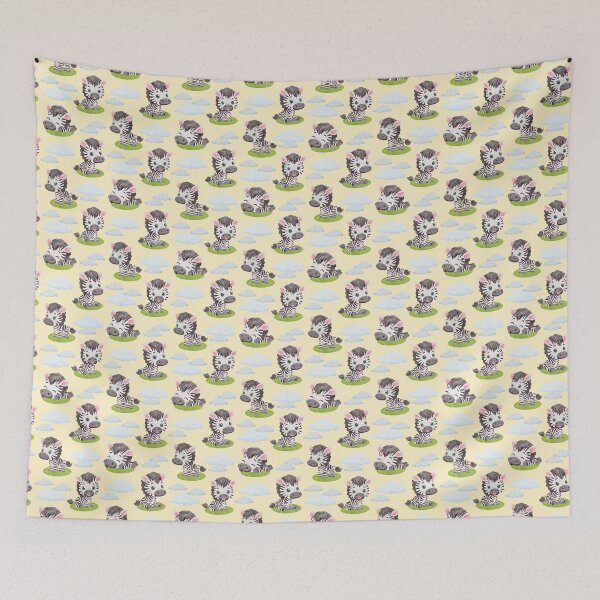 Item preview, Zebra watercolor pattern - AA0073F designed and sold by LionsHut.