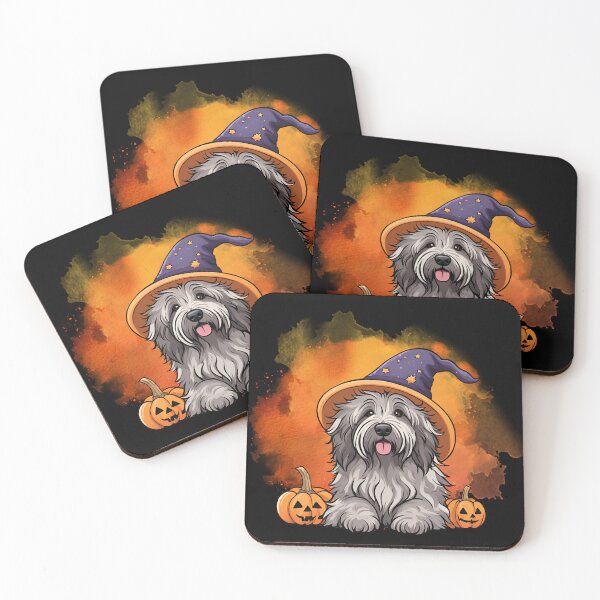 Item preview, Bergamasco Halloween Wizard Dog – Adorable Halloween Dog in Wizard Costume designed and sold by GoodyPaws.