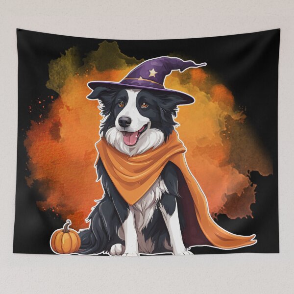 Item preview, Border Collie Halloween Wizard Dog – Adorable Border Collie in Wizard Costume for Halloween designed and sold by GoodyPaws.