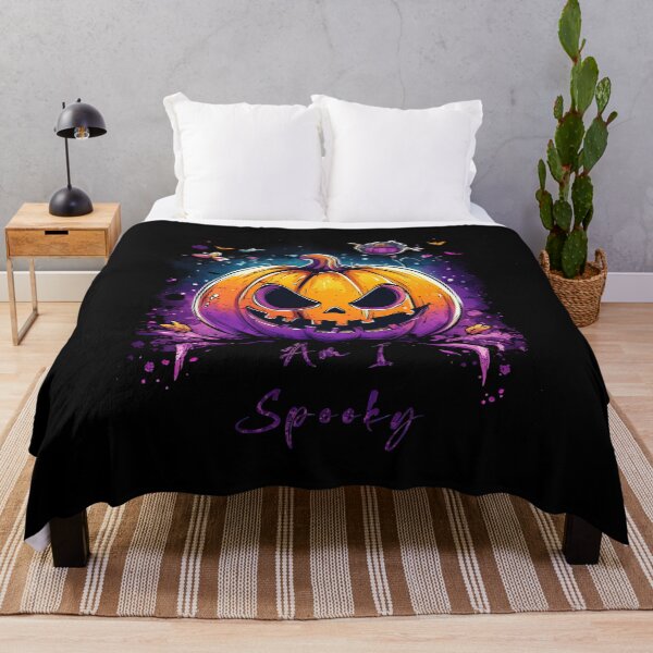 Item preview, Vibrant Spooky Pumpkin Illustration With Halloween Elements designed and sold by LoveLaxmi Arts.