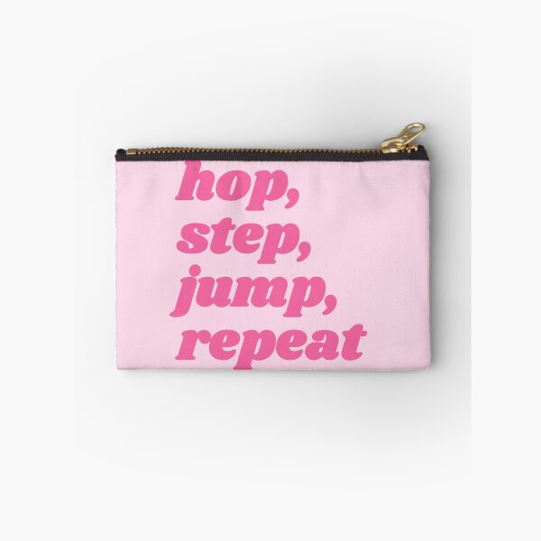 Item preview, Hop, step, jump, repeat - pink triple jump quote designed and sold by Cre8iveCat.