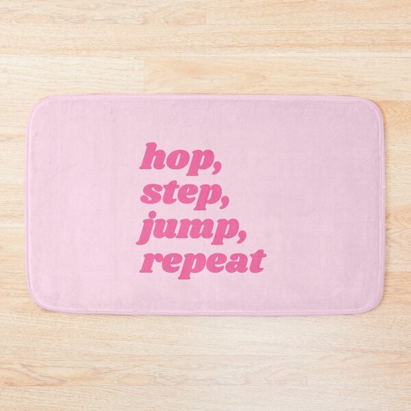 Item preview, Hop, step, jump, repeat - pink triple jump quote designed and sold by Cre8iveCat.