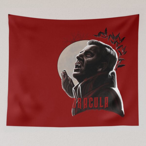 Item preview, Claes Bang Dracula Wolf howling Painting designed and sold by AK-Hevonen.