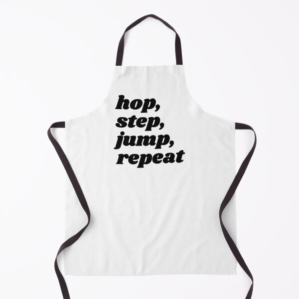 Item preview, Hop, step, jump, repeat - black triple jump quote designed and sold by Cre8iveCat.