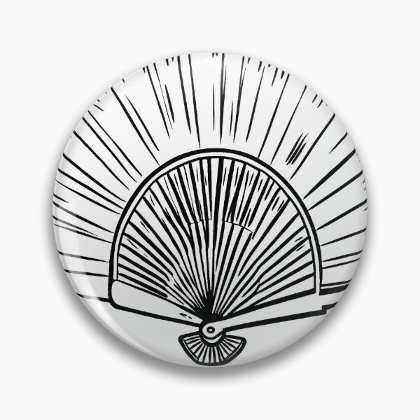 Item preview, Elegant Black and White Fan Design designed and sold by GeoSketchWear.