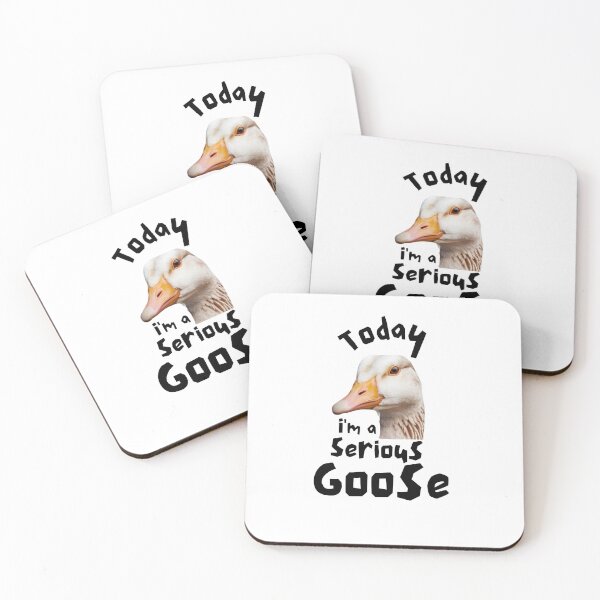 Artikelvorschau, Heute bin ich eine ernsthafte Gans, eine lustige, alberne Gans Sticker entworfen und verkauft von podlook.