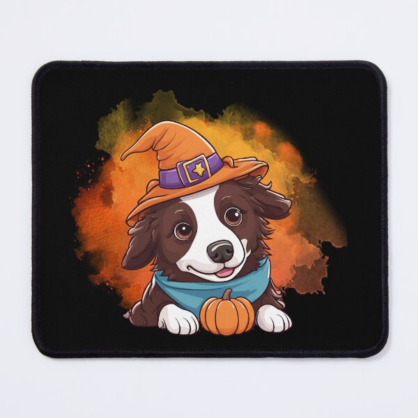 Item preview, Chocolate Border Collie Halloween Wizard Dog – Magical Chocolate Border Collie in Wizard Costume for Halloween designed and sold by GoodyPaws.