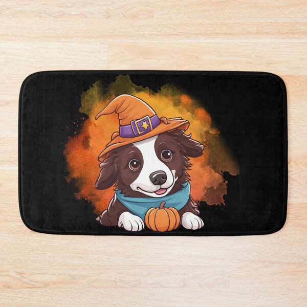 Item preview, Chocolate Border Collie Halloween Wizard Dog – Magical Chocolate Border Collie in Wizard Costume for Halloween designed and sold by GoodyPaws.