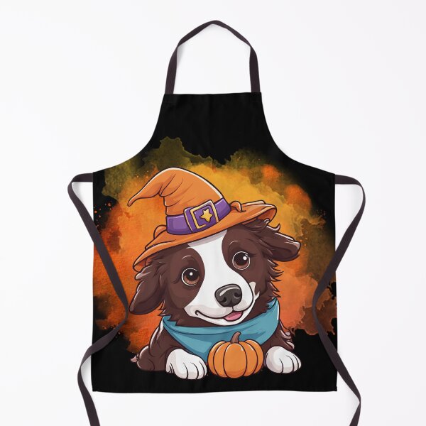 Item preview, Chocolate Border Collie Halloween Wizard Dog – Magical Chocolate Border Collie in Wizard Costume for Halloween designed and sold by GoodyPaws.