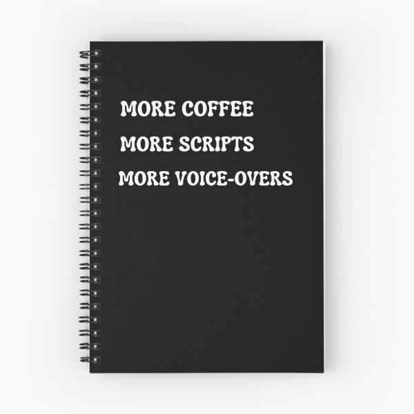 Item preview, More coffee, more scripts, more voice-overs | for voice artist designed and sold by ladylalitafanta.