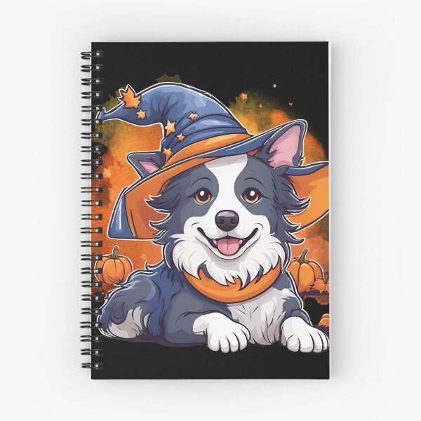 Item preview, Grey Border Collie Halloween Wizard Dog – Mystical Grey Border Collie in Wizard Costume for Halloween designed and sold by GoodyPaws.