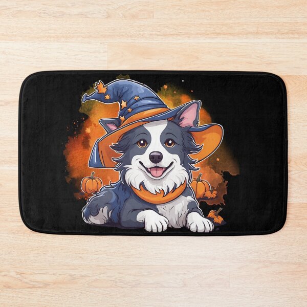 Item preview, Grey Border Collie Halloween Wizard Dog – Mystical Grey Border Collie in Wizard Costume for Halloween designed and sold by GoodyPaws.