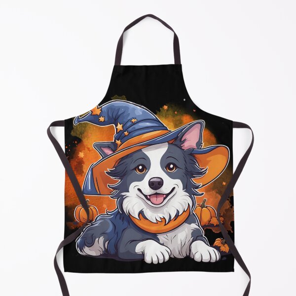 Item preview, Grey Border Collie Halloween Wizard Dog – Mystical Grey Border Collie in Wizard Costume for Halloween designed and sold by GoodyPaws.