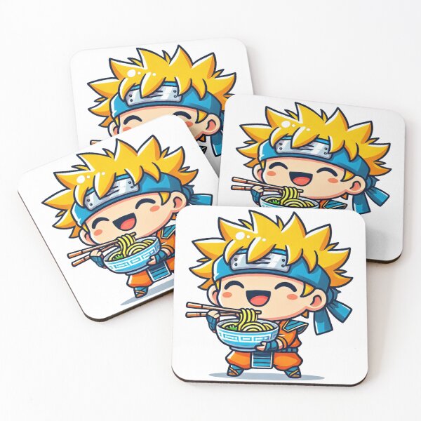 Item preview, Chibi Ninja Eating Ramen Cartoon designed and sold by Little Care Studio.