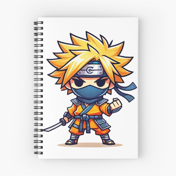 Item preview, Chibi Ninja Warrior with Sword Illustration designed and sold by Little Care Studio.