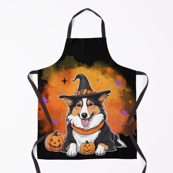 Item preview, Smooth Collie Halloween Wizard Dog – Charming Smooth Collie in Wizard Costume for Halloween designed and sold by GoodyPaws.
