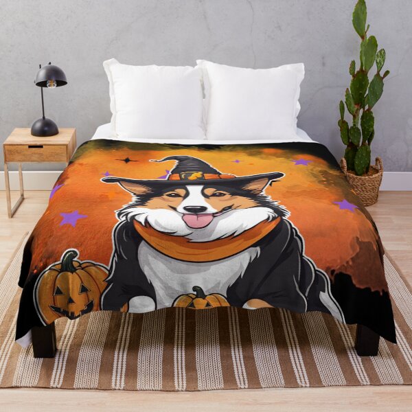Item preview, Smooth Collie Halloween Wizard Dog – Charming Smooth Collie in Wizard Costume for Halloween designed and sold by GoodyPaws.
