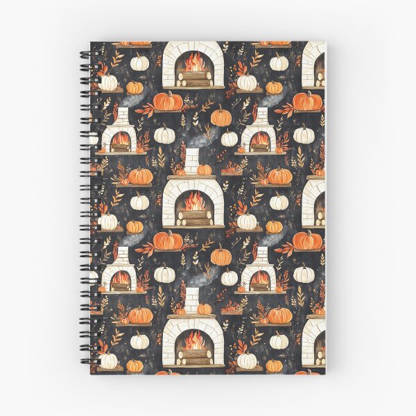 Item preview, Cozy Atmosphere with Pumpkins and Fireplace designed and sold by MidArtForge.