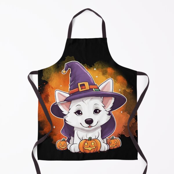 Item preview, White Swiss Shepherd Halloween Wizard Dog – Enchanting White Swiss Shepherd in Wizard Costume for Halloween designed and sold by GoodyPaws.
