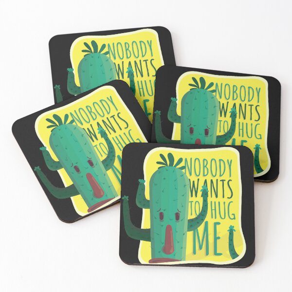 Item preview, Sad Cactus | Nobody Wants to Hug Me Quote designed and sold by TurtleDojo.
