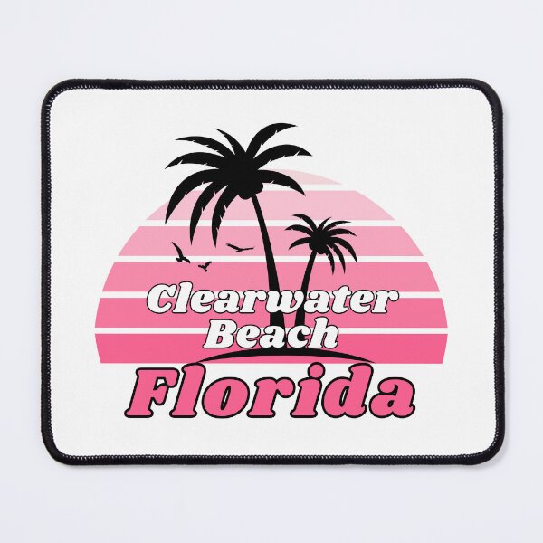 Item preview, Retro Cool Clearwater Beach Florida Palm Tree at Sunset Souvenirs designed and sold by karmdaf.