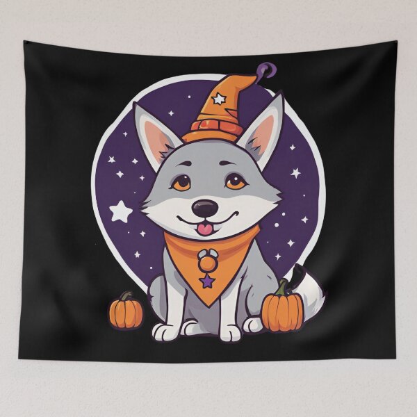 Item preview, Czechoslovakian Wolfdog Halloween Wizard Dog – Majestic Czechoslovakian Wolfdog in Wizard Costume for Halloween designed and sold by GoodyPaws.
