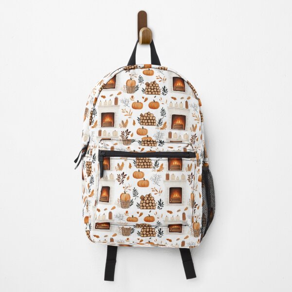 Item preview, Cozy Atmosphere with Pumpkins and Fireplace designed and sold by MidArtForge.