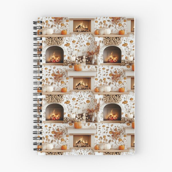 Item preview, Cozy Atmosphere with Pumpkins and Fireplace designed and sold by MidArtForge.