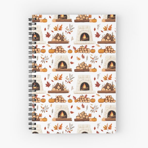Item preview, Cozy Atmosphere with Pumpkins and Fireplace designed and sold by MidArtForge.