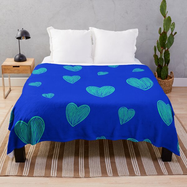 Item preview, Blue hearts pattern designed and sold by Printopia Workers.