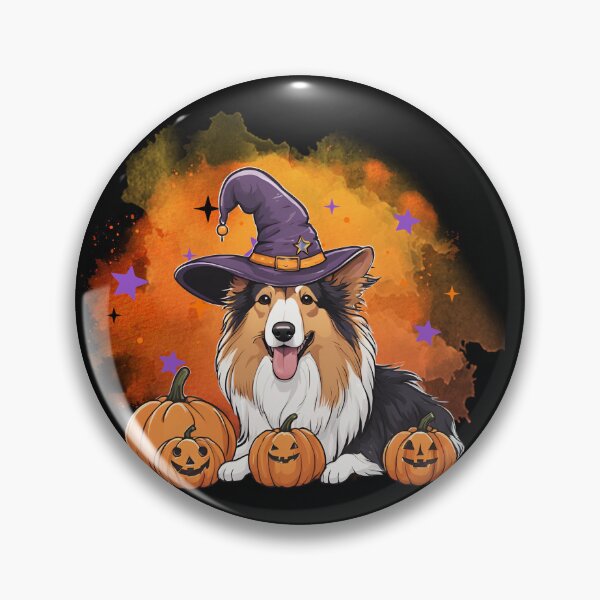 Item preview, Rough Collie Halloween Wizard Dog – Enchanting Rough Collie in Wizard Costume for Halloween designed and sold by GoodyPaws.