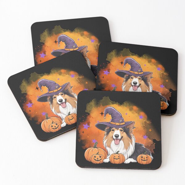 Item preview, Rough Collie Halloween Wizard Dog – Enchanting Rough Collie in Wizard Costume for Halloween designed and sold by GoodyPaws.
