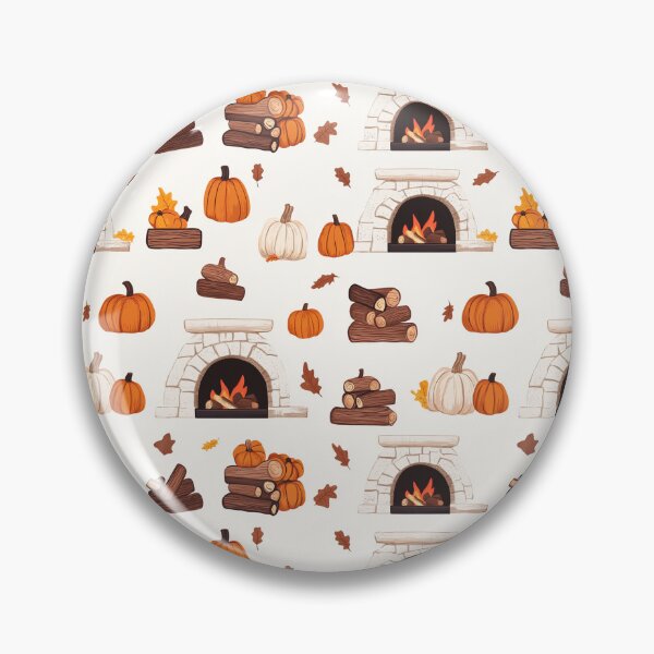 Item preview, Cozy Atmosphere with Pumpkins and Fireplace designed and sold by MidArtForge.
