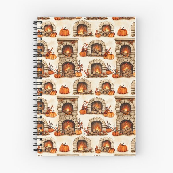 Item preview, Cozy Atmosphere with Pumpkins and Fireplace designed and sold by MidArtForge.