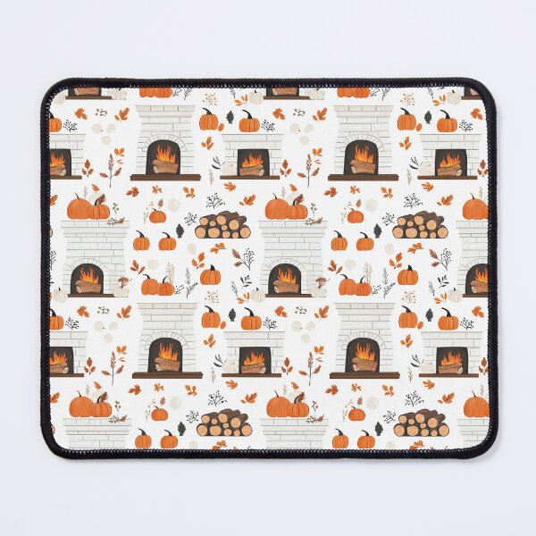 Item preview, Cozy Atmosphere with Pumpkins and Fireplace designed and sold by MidArtForge.