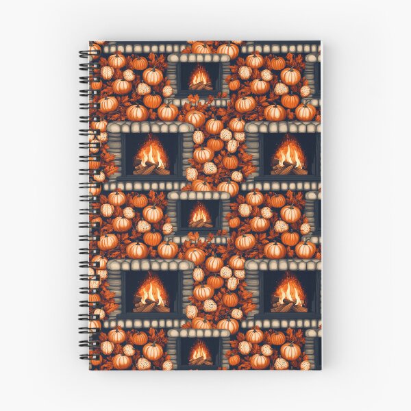 Item preview, Cozy Atmosphere with Pumpkins and Fireplace designed and sold by MidArtForge.