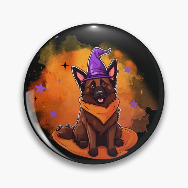 Item preview, Belgian Tervuren Halloween Wizard Dog – Magical Belgian Shepherd Tervuren in Wizard Costume for Halloween designed and sold by GoodyPaws.