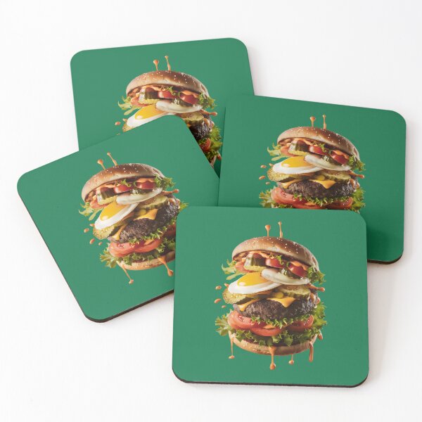 Item preview, Appetizing burger with extras. designed and sold by MyHappyArtShop.