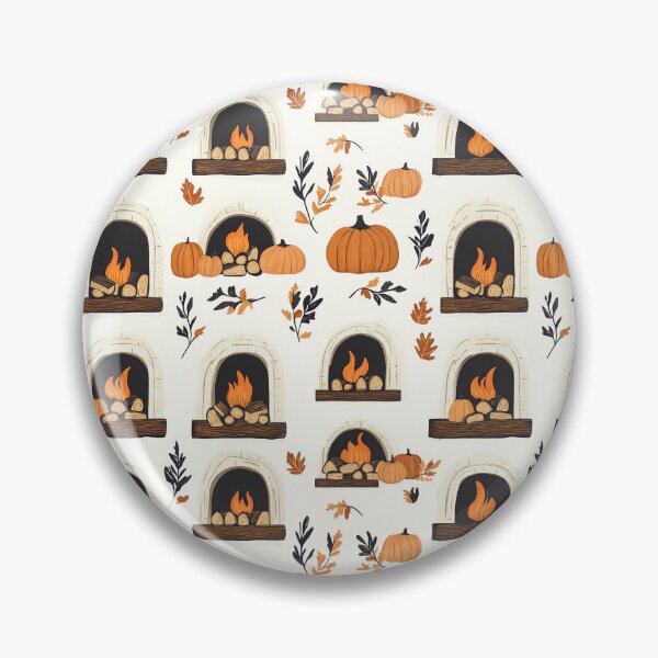 Item preview, Cozy Atmosphere with Pumpkins and Fireplace designed and sold by MidArtForge.
