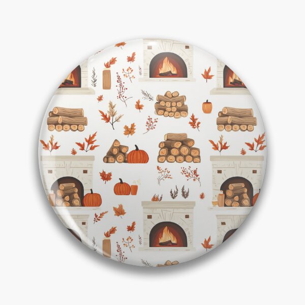 Item preview, Cozy Atmosphere with Pumpkins and Fireplace designed and sold by MidArtForge.