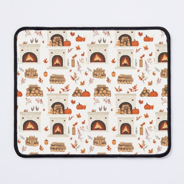 Item preview, Cozy Atmosphere with Pumpkins and Fireplace designed and sold by MidArtForge.