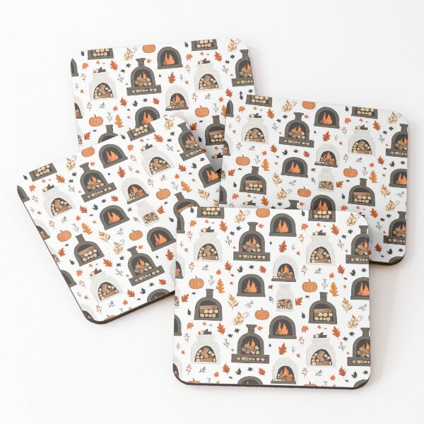 Item preview, Cozy Atmosphere with Pumpkins and Fireplace designed and sold by MidArtForge.