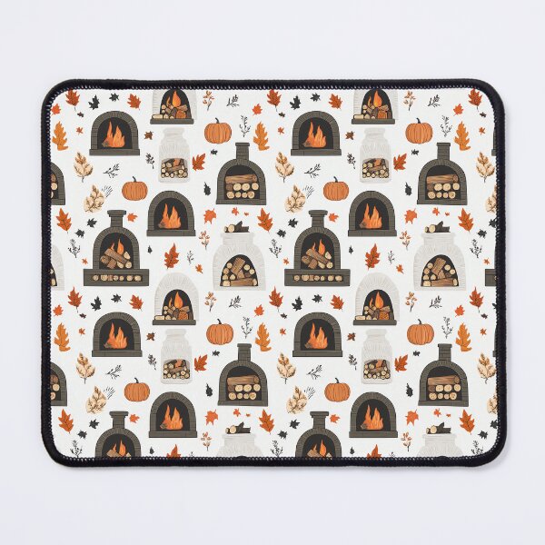 Item preview, Cozy Atmosphere with Pumpkins and Fireplace designed and sold by MidArtForge.